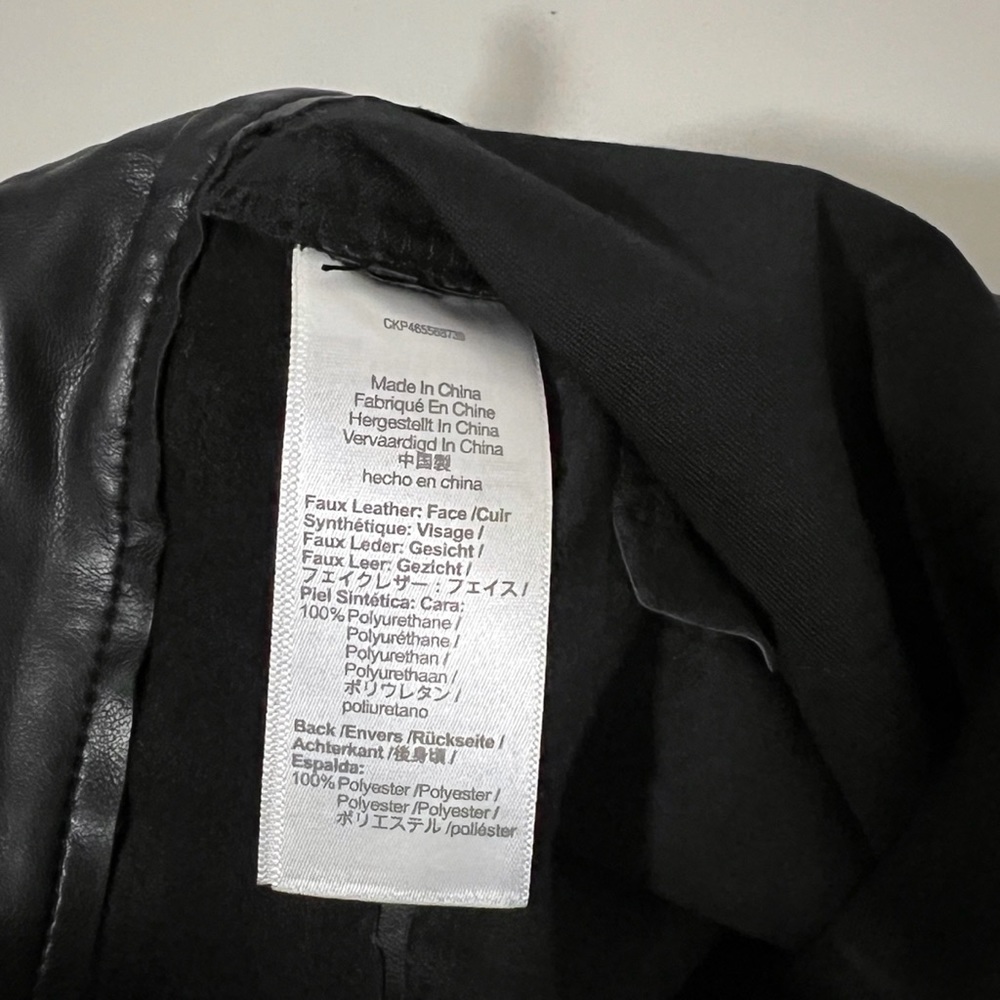 Madewell The Perfect Vintage Straight Jean Vegan Leather Black High Rise 28 - Picture 10 of 10